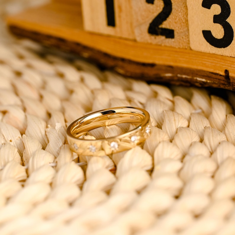 Marquise Cut Cluster Styled Lab Grown Wedding Band