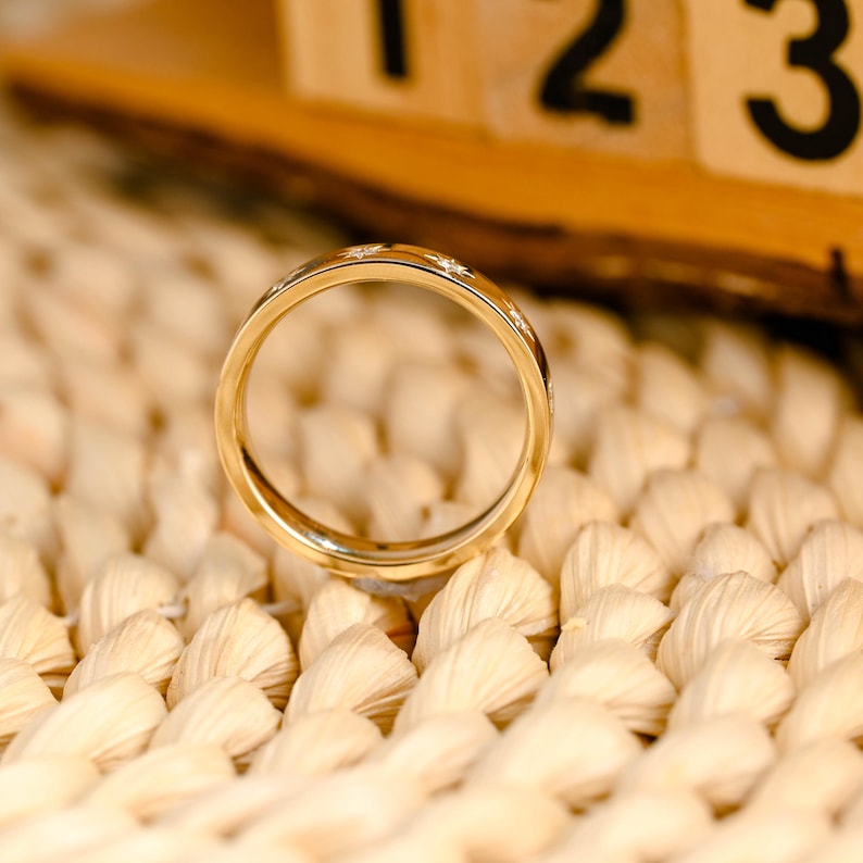 Marquise Cut Cluster Styled Lab Grown Wedding Band