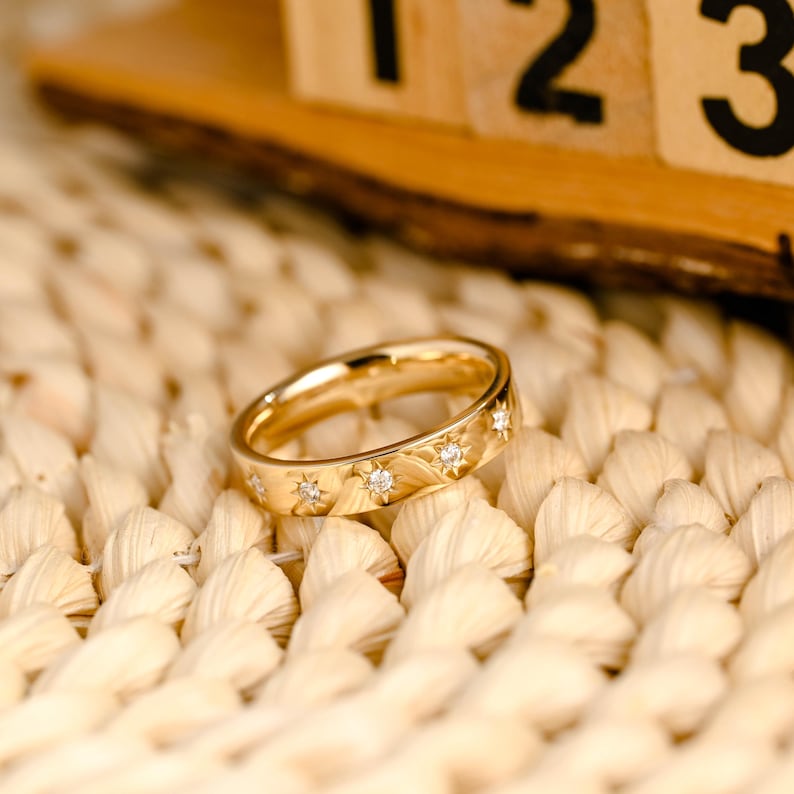 Marquise Cut Cluster Styled Lab Grown Wedding Band