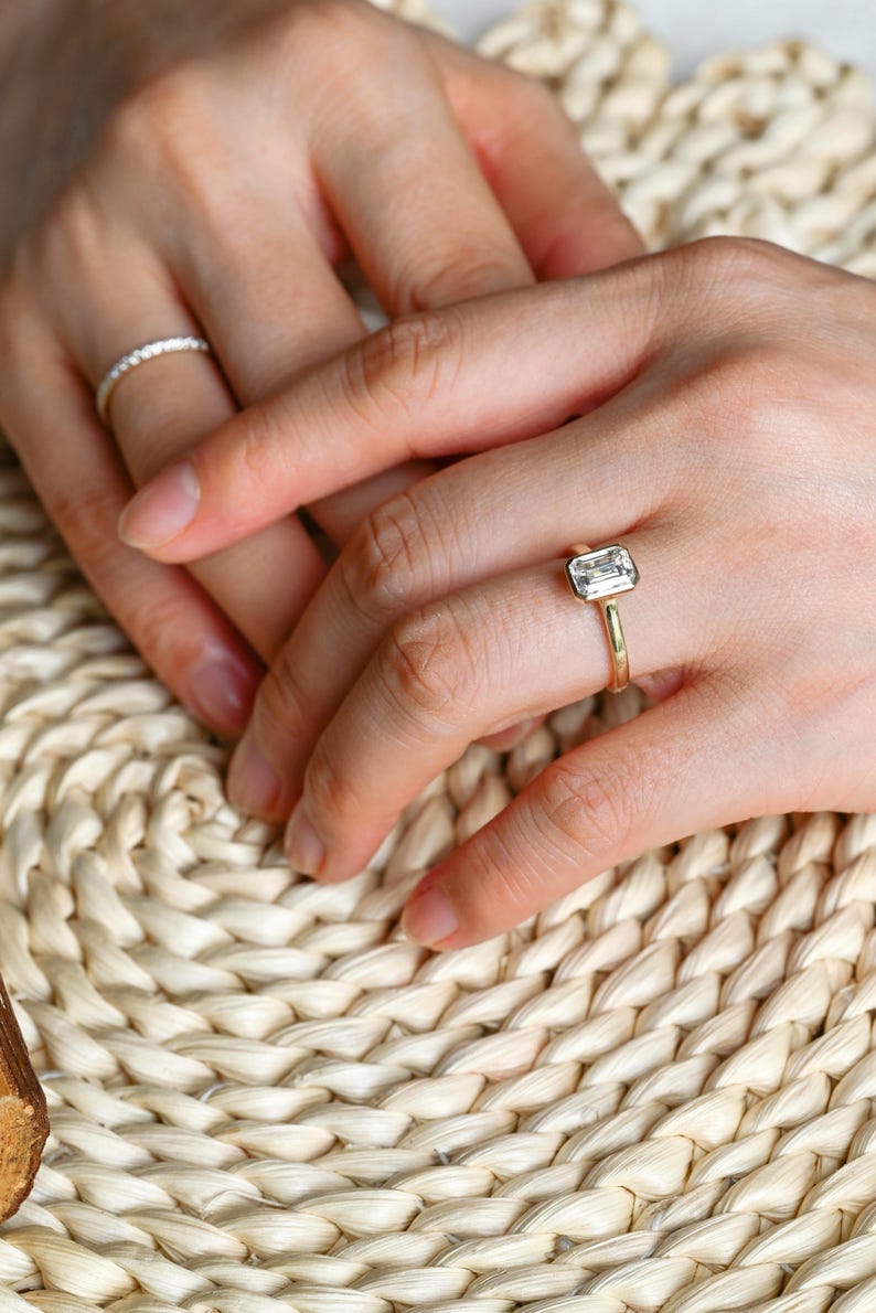 Marquise Cut Cluster Styled Lab Grown Diamond Bridal Ring Set