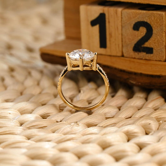 Marquise Cut Cluster Styled Lab Grown Diamond Engagement Ring