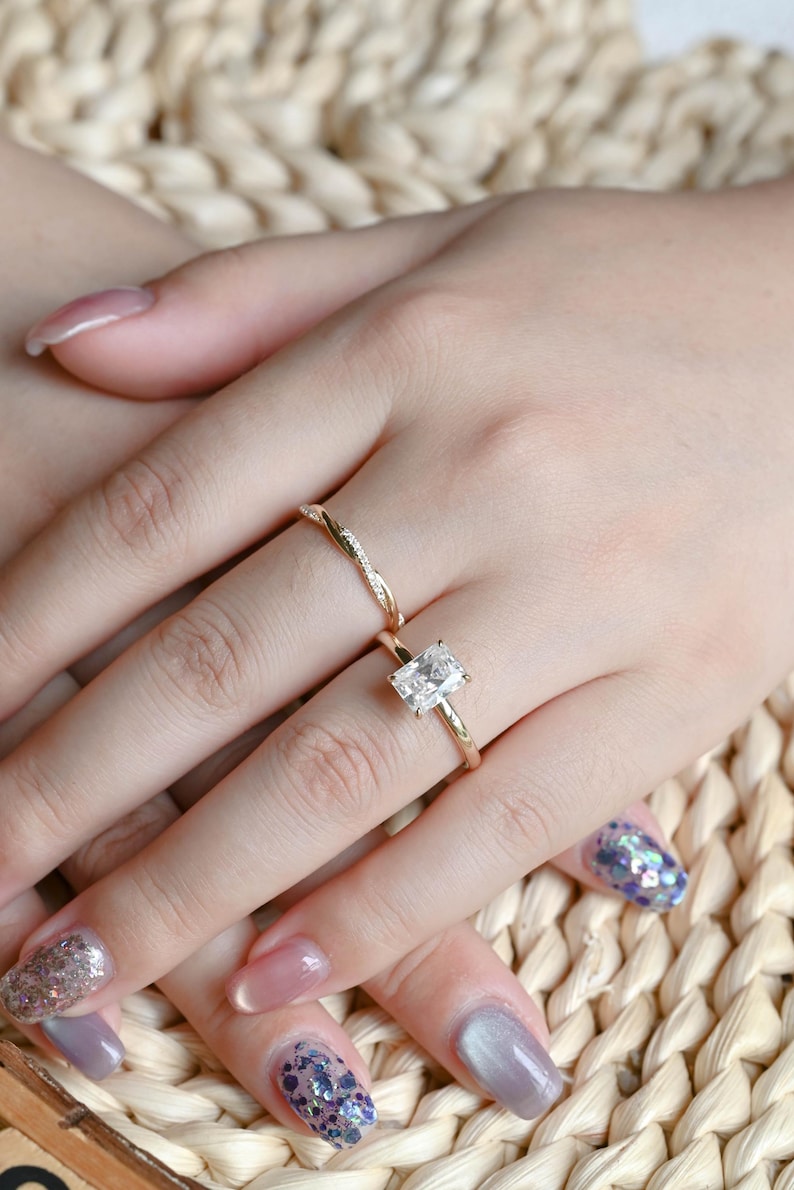 Marquise Cut Cluster Styled Lab Grown Diamond Bridal Ring Set