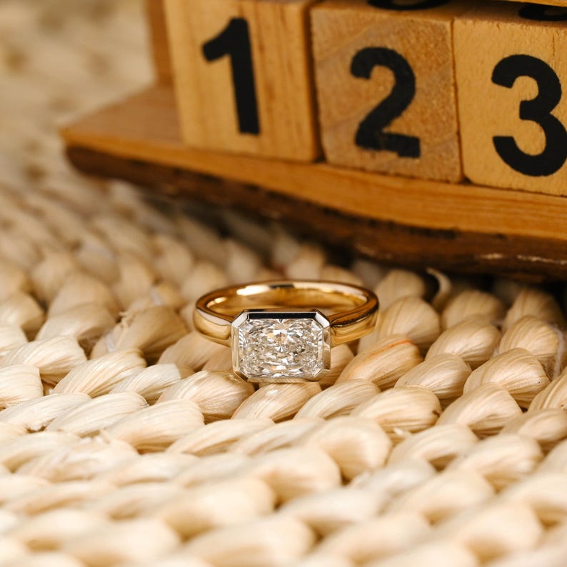 Marquise Cut Cluster Styled Lab Grown Diamond Engagement Ring