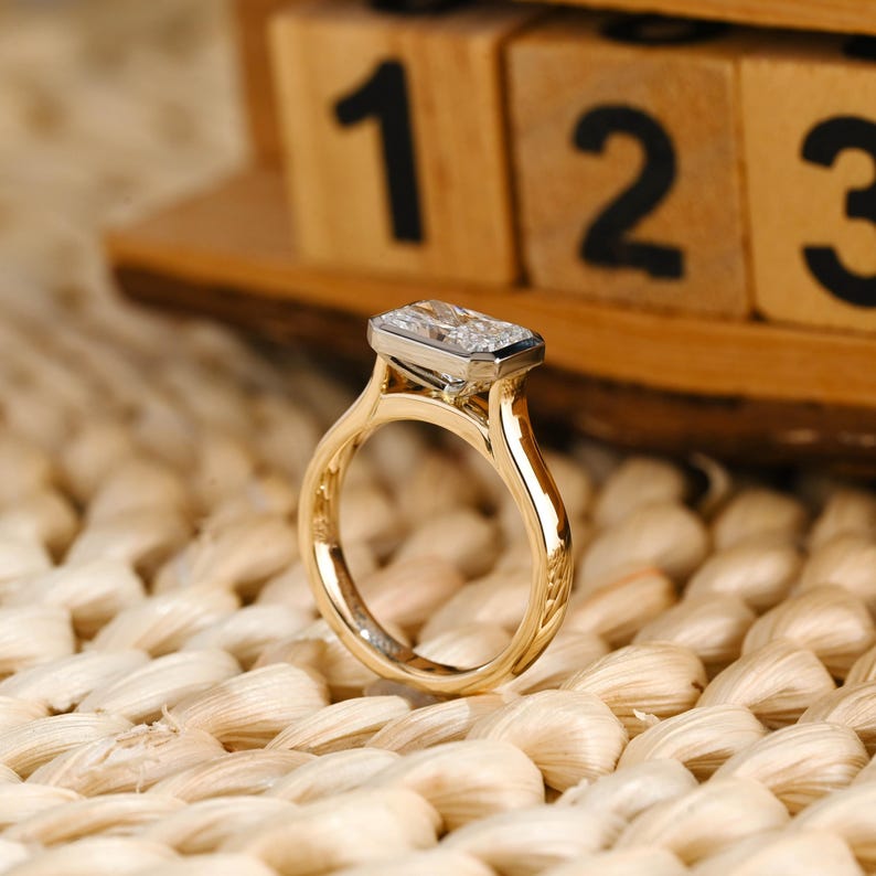Marquise Cut Cluster Styled Lab Grown Diamond Engagement Ring