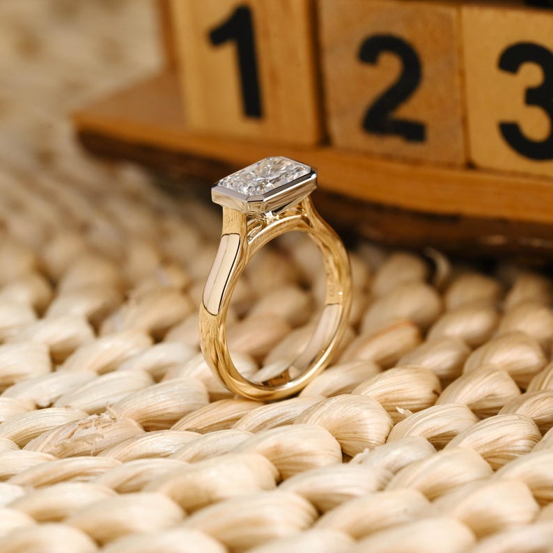 Marquise Cut Cluster Styled Lab Grown Diamond Engagement Ring