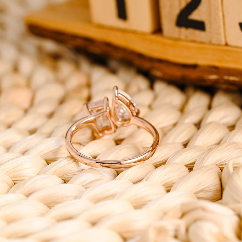 Marquise Cut Cluster Styled Lab Grown Diamond Engagement Ring