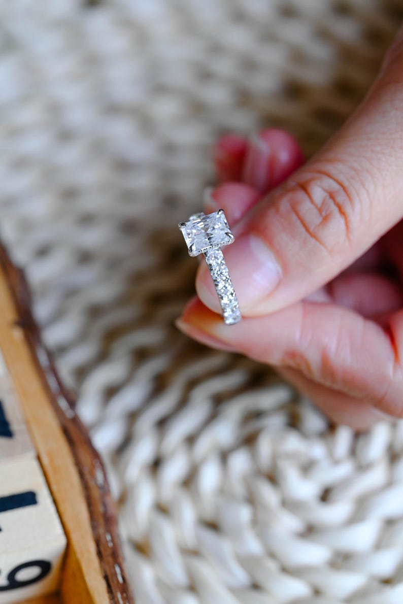 Marquise Cut Cluster Styled Lab Grown Diamond Engagement Ring
