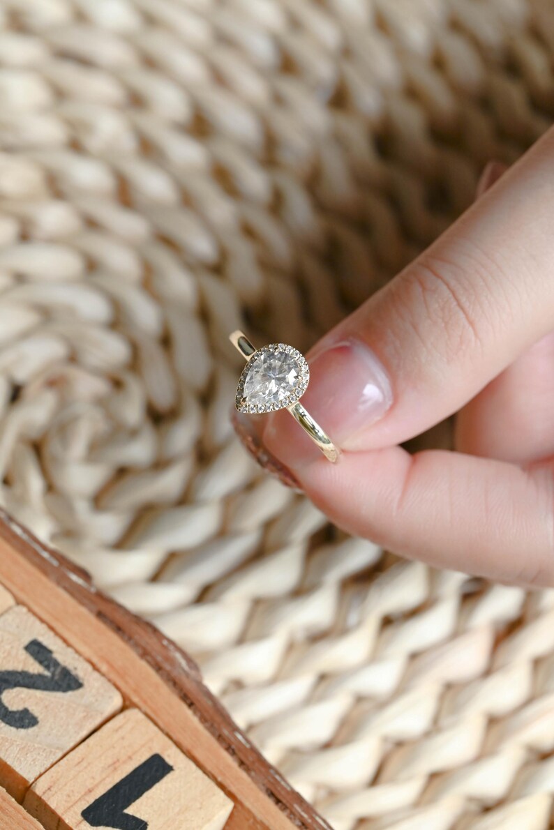 Marquise Cut Cluster Styled Lab Grown Diamond Engagement Ring