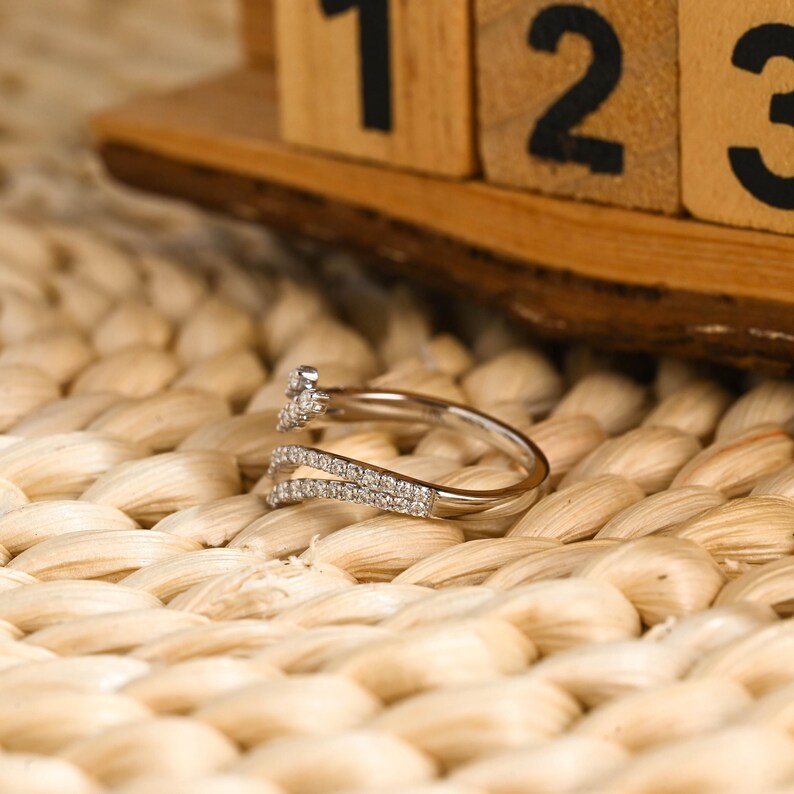 Marquise Cut Cluster Styled Lab Grown Wedding Band