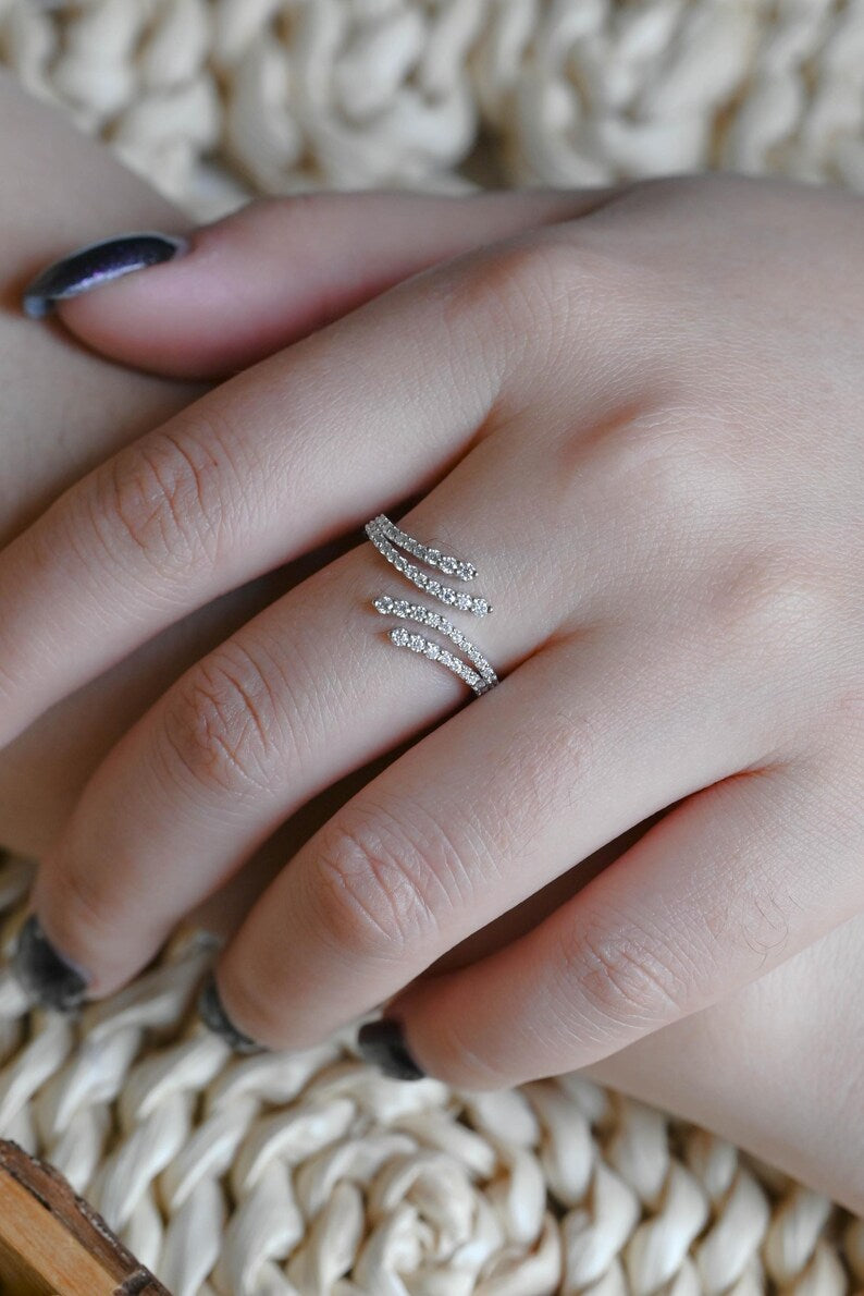 Marquise Cut Cluster Styled Lab Grown Wedding Band