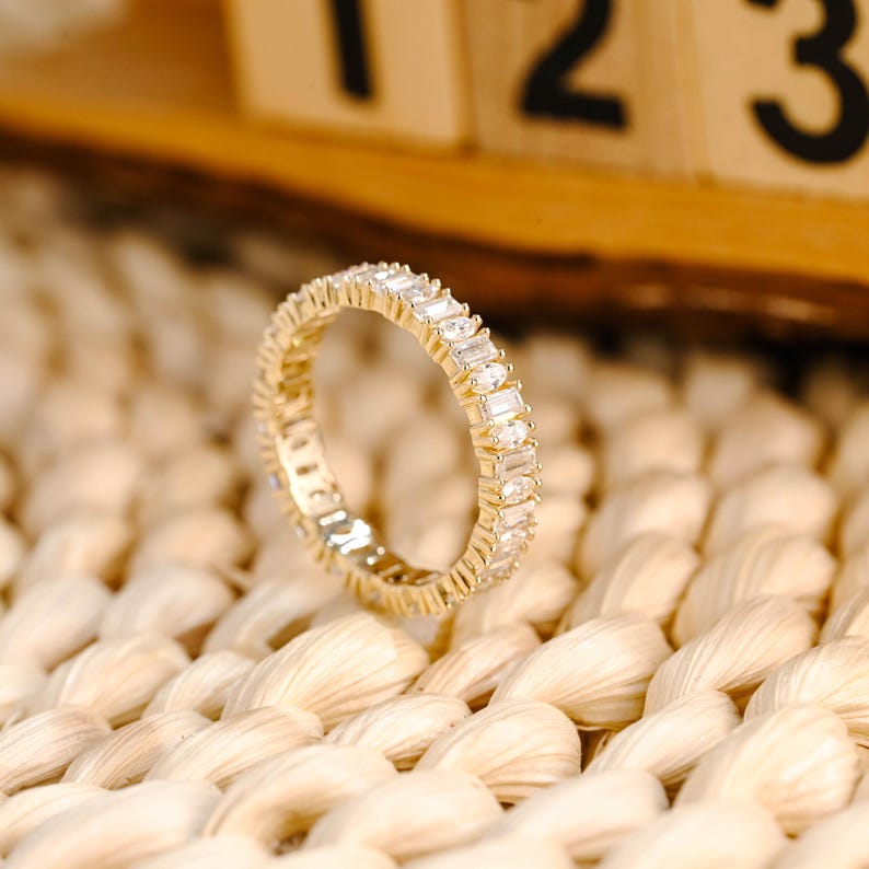 Marquise Cut Cluster Styled Lab Grown Wedding Band