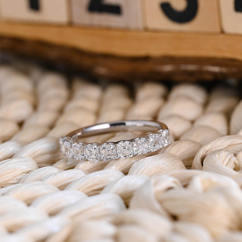 Marquise Cut Cluster Styled Lab Grown Wedding Band