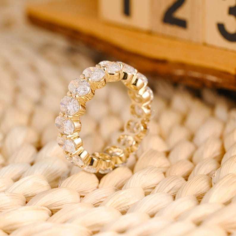 Marquise Cut Cluster Styled Lab Grown Wedding Band