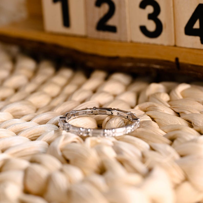 Marquise Cut Cluster Styled Lab Grown Wedding Band
