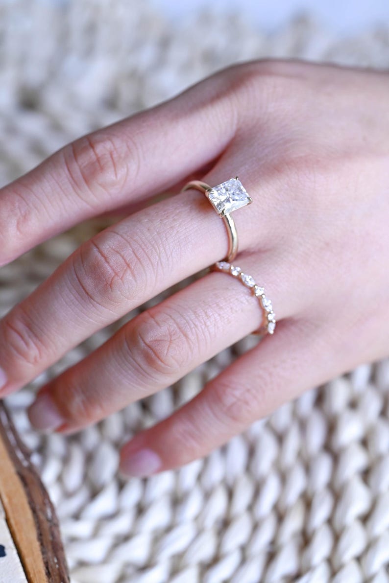 Marquise Cut Cluster Styled Lab Grown Diamond Bridal Ring Set