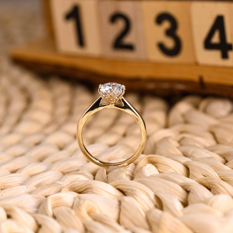 Marquise Cut Cluster Styled Lab Grown Diamond Engagement Ring