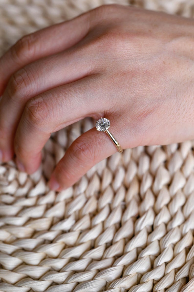 Marquise Cut Cluster Styled Lab Grown Diamond Engagement Ring