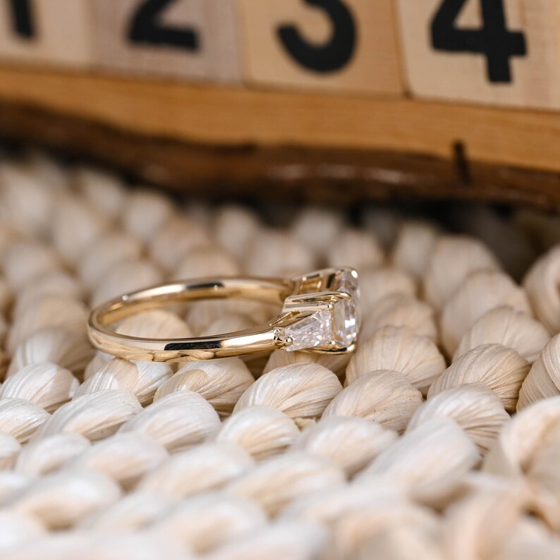 Marquise Cut Cluster Styled Lab Grown Diamond Engagement Ring