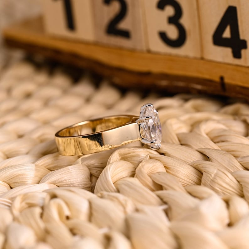 Marquise Cut Cluster Styled Lab Grown Diamond Engagement Ring