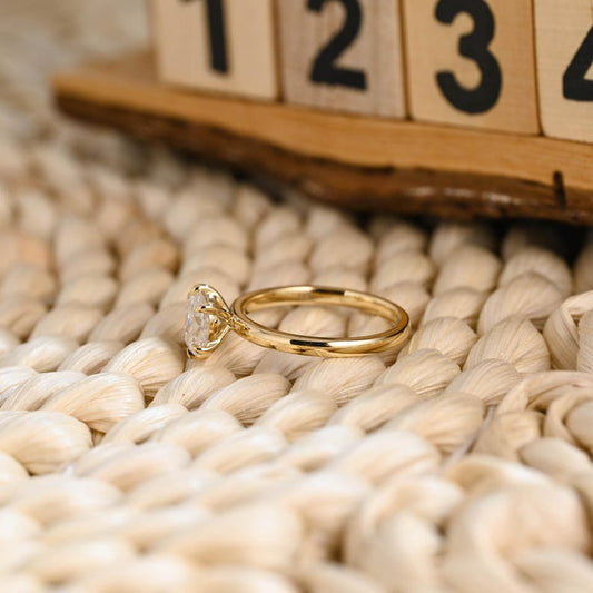 Marquise Cut Cluster Styled Lab Grown Diamond Engagement Ring