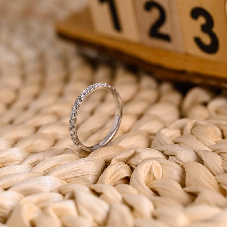 Marquise Cut Cluster Styled Lab Grown Wedding Band