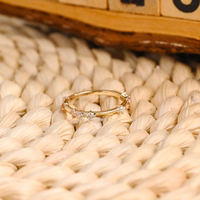 Marquise Cut Cluster Styled Lab Grown Wedding Band