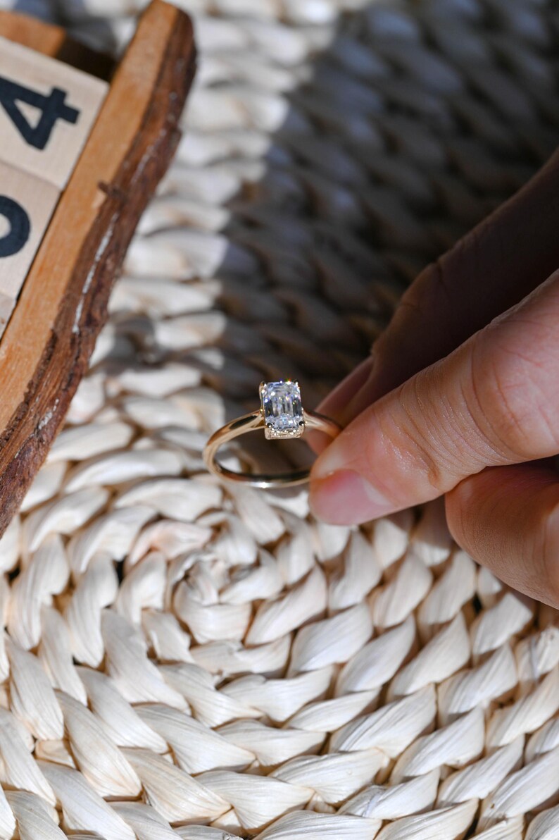 Marquise Cut Cluster Styled Lab Grown Diamond Engagement Ring