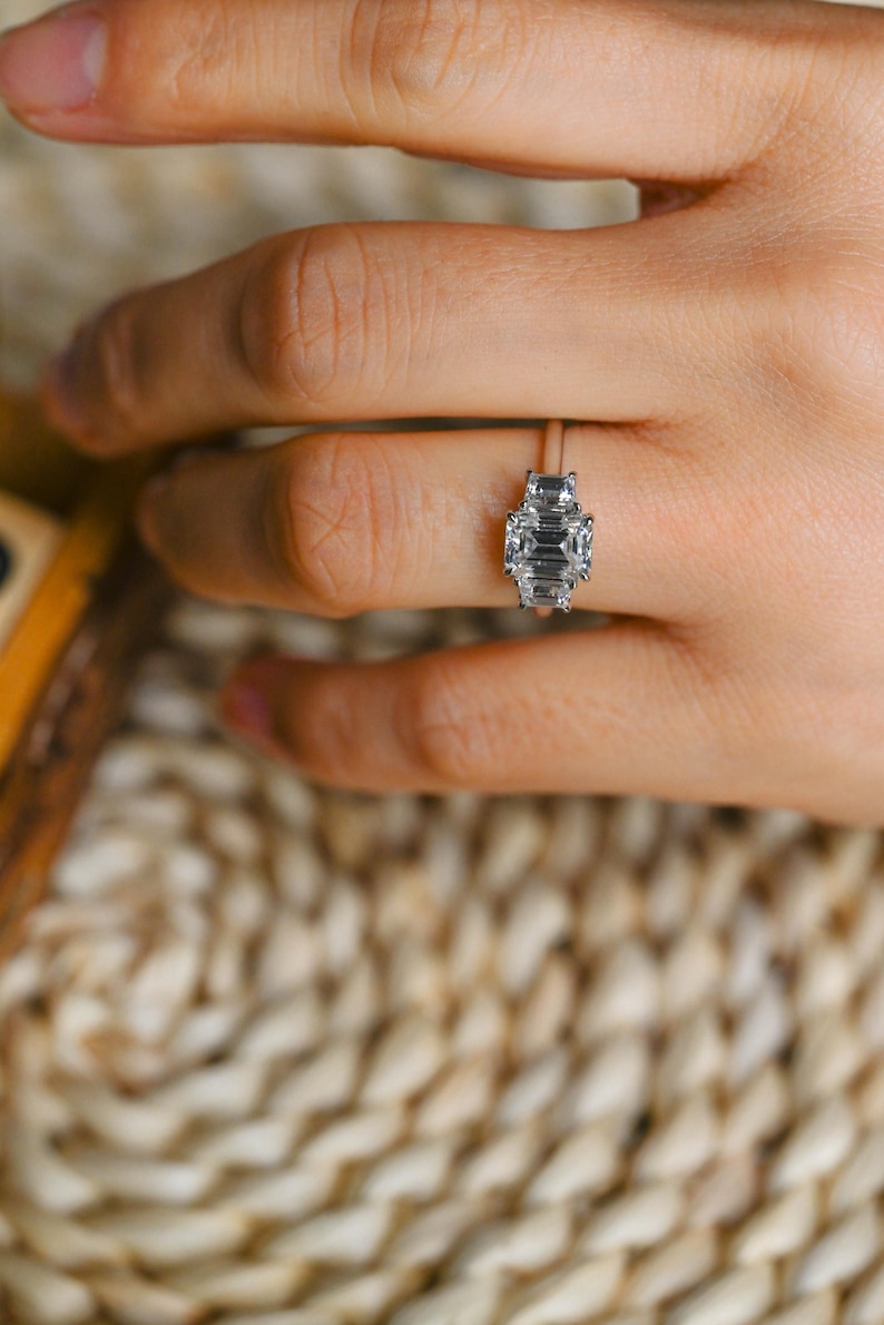 Marquise Cut Cluster Styled Lab Grown Diamond Engagement Ring