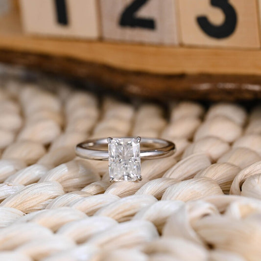Marquise Cut Cluster Styled Lab Grown Diamond Engagement Ring