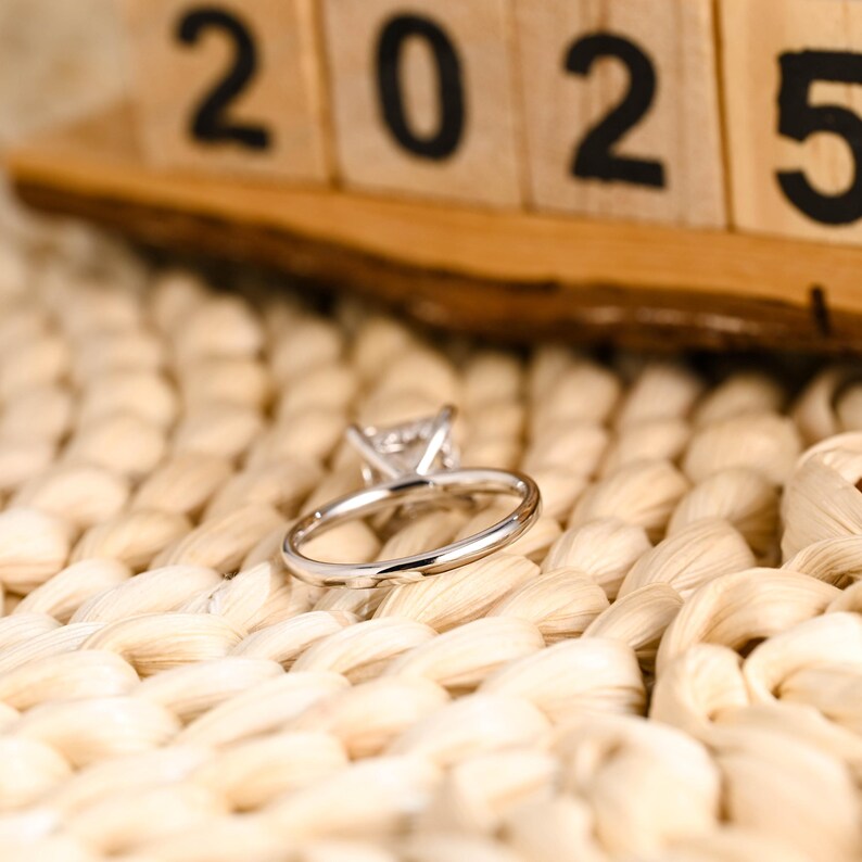 Marquise Cut Cluster Styled Lab Grown Diamond Engagement Ring