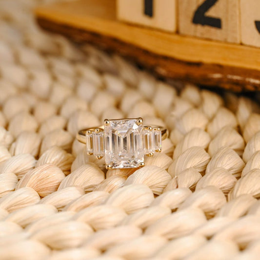 Marquise Cut Cluster Styled Lab Grown Diamond Engagement Ring
