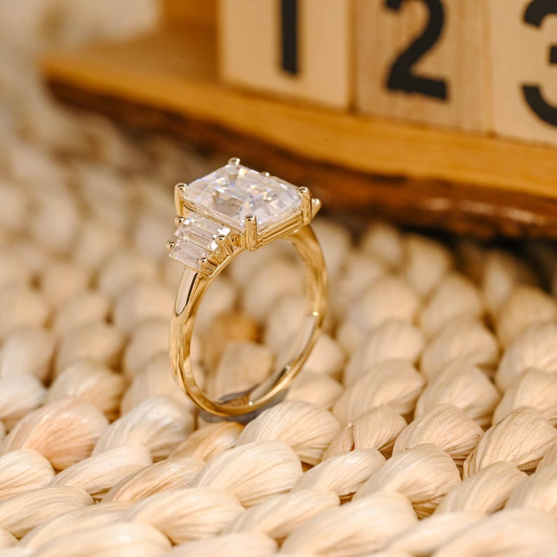 Marquise Cut Cluster Styled Lab Grown Diamond Engagement Ring