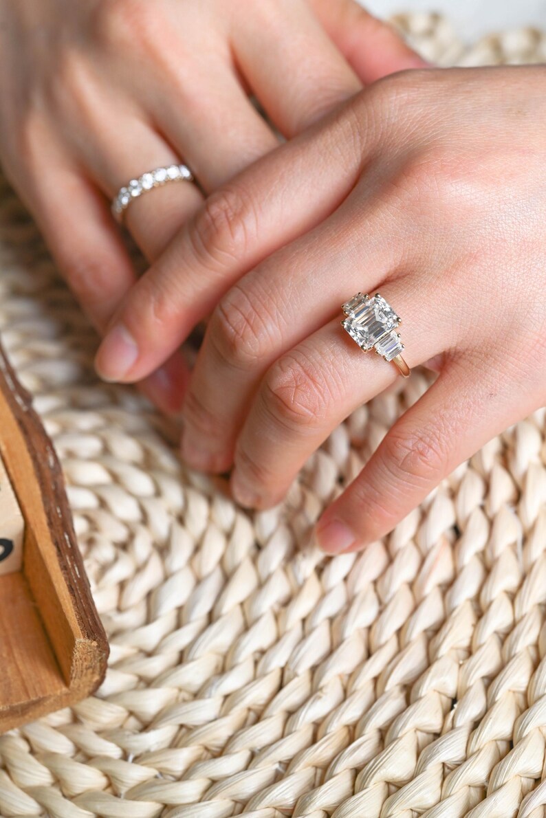 Marquise Cut Cluster Styled Lab Grown Diamond Bridal Ring Set
