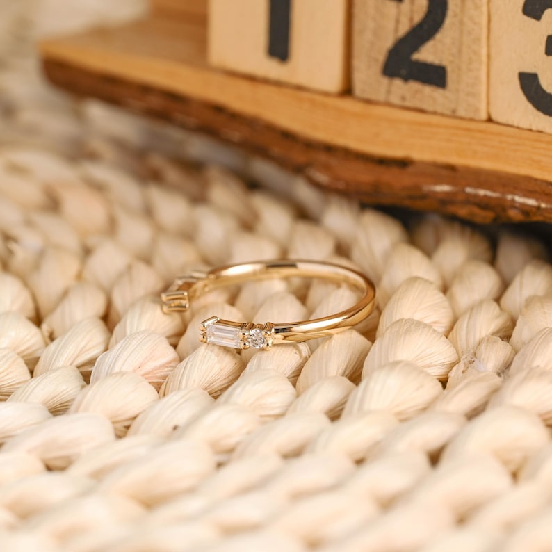 Marquise Cut Cluster Styled Lab Grown Wedding Band