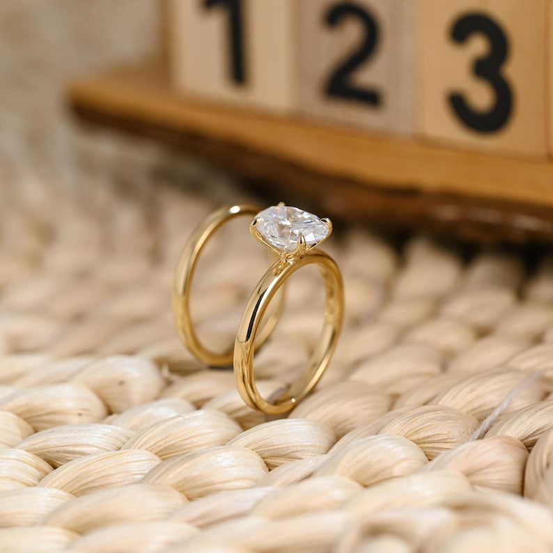 Marquise Cut Cluster Styled Lab Grown Diamond Bridal Ring Set