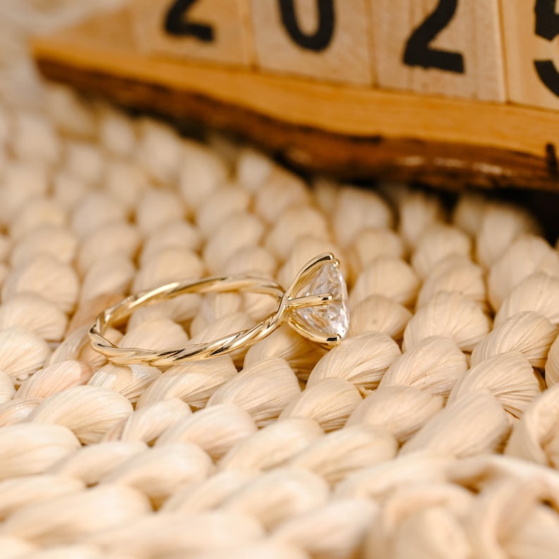 Marquise Cut Cluster Styled Lab Grown Diamond Engagement Ring