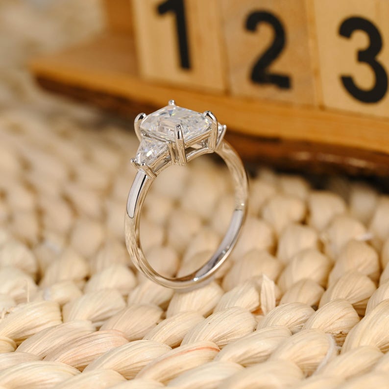 Marquise Cut Cluster Styled Lab Grown Diamond Engagement Ring