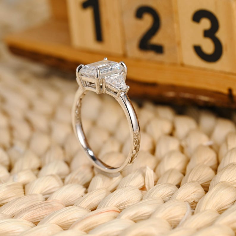 Marquise Cut Cluster Styled Lab Grown Diamond Engagement Ring
