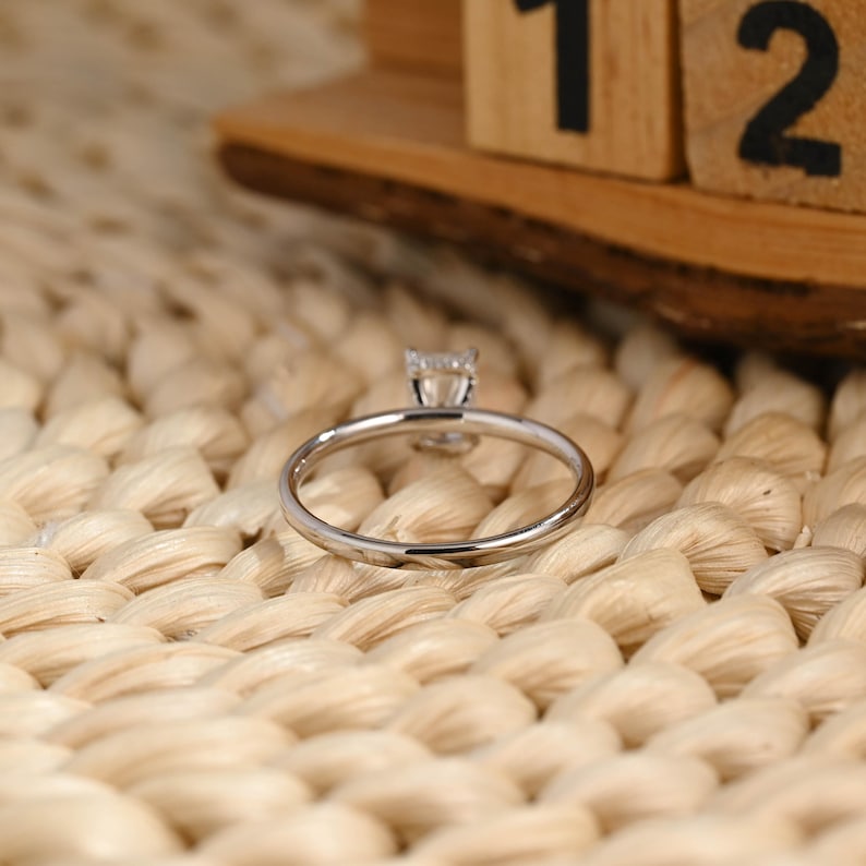 Marquise Cut Cluster Styled Lab Grown Diamond Engagement Ring