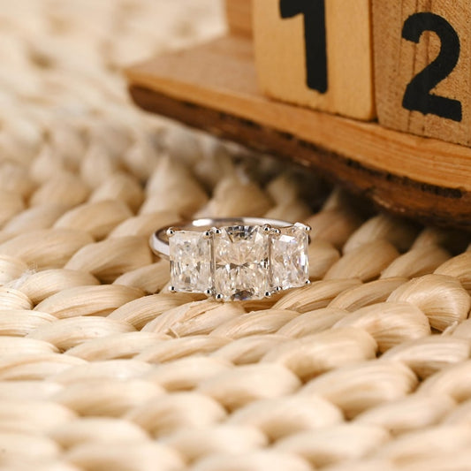 Marquise Cut Cluster Styled Lab Grown Diamond Engagement Ring