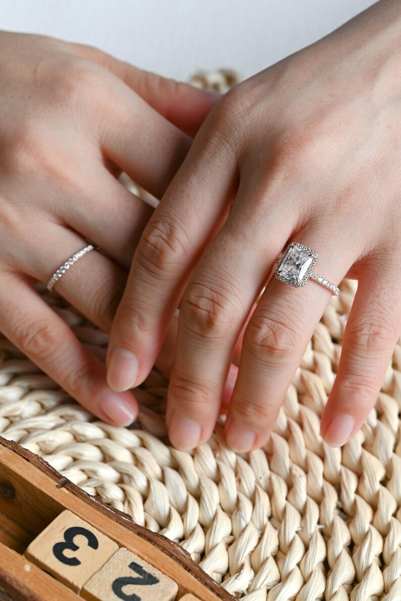 Marquise Cut Cluster Styled Lab Grown Diamond Bridal Ring Set
