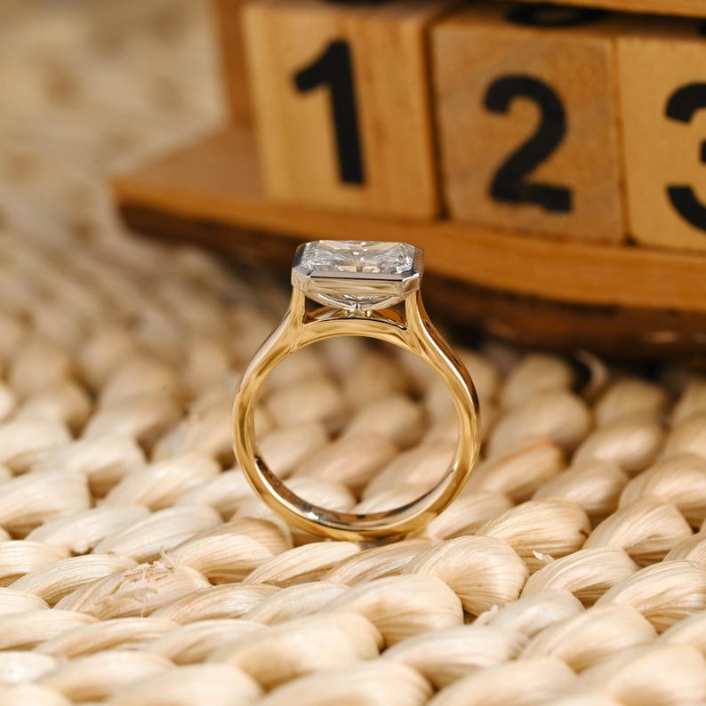 Marquise Cut Cluster Styled Lab Grown Diamond Engagement Ring