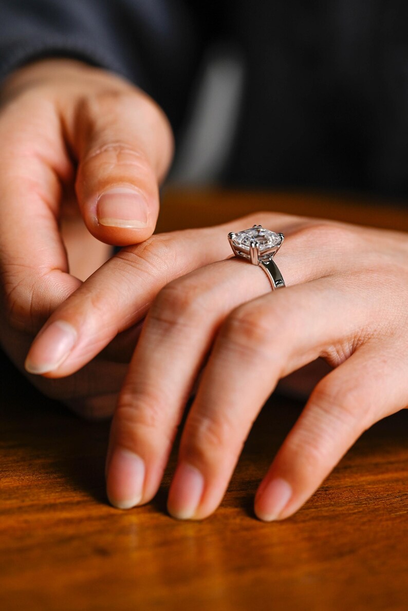 Marquise Cut Cluster Styled Lab Grown Diamond Engagement Ring