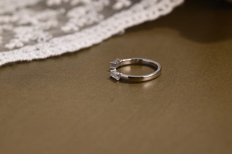 Marquise Cut Cluster Styled Lab Grown Wedding Band
