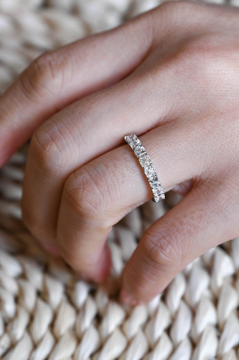 Marquise Cut Cluster Styled Lab Grown Wedding Band