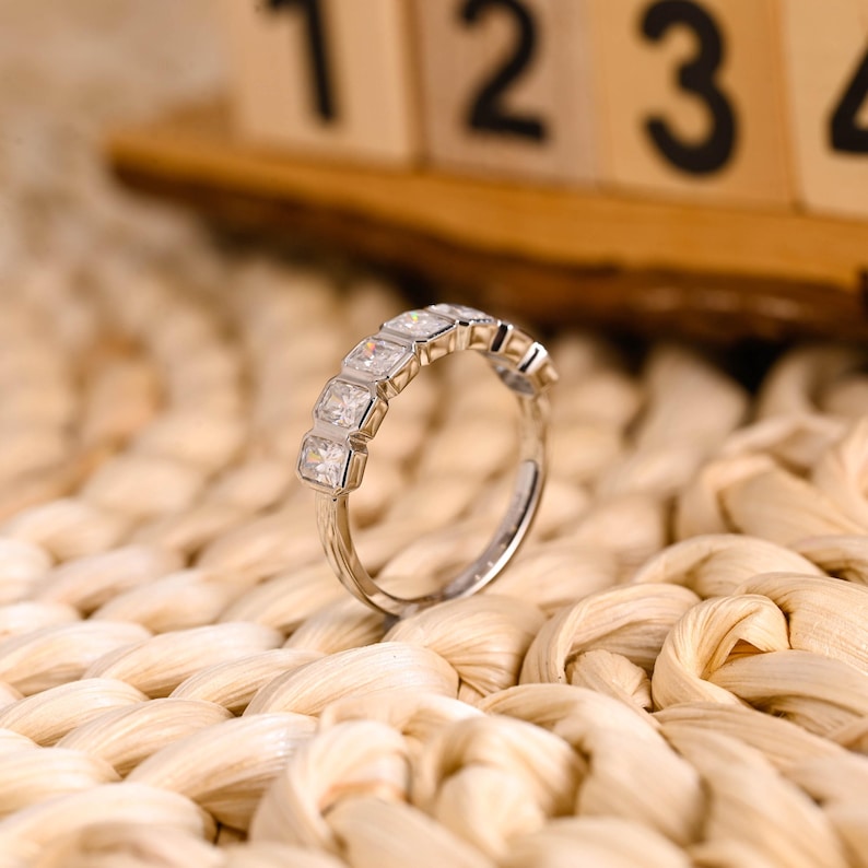 Marquise Cut Cluster Styled Lab Grown Wedding Band