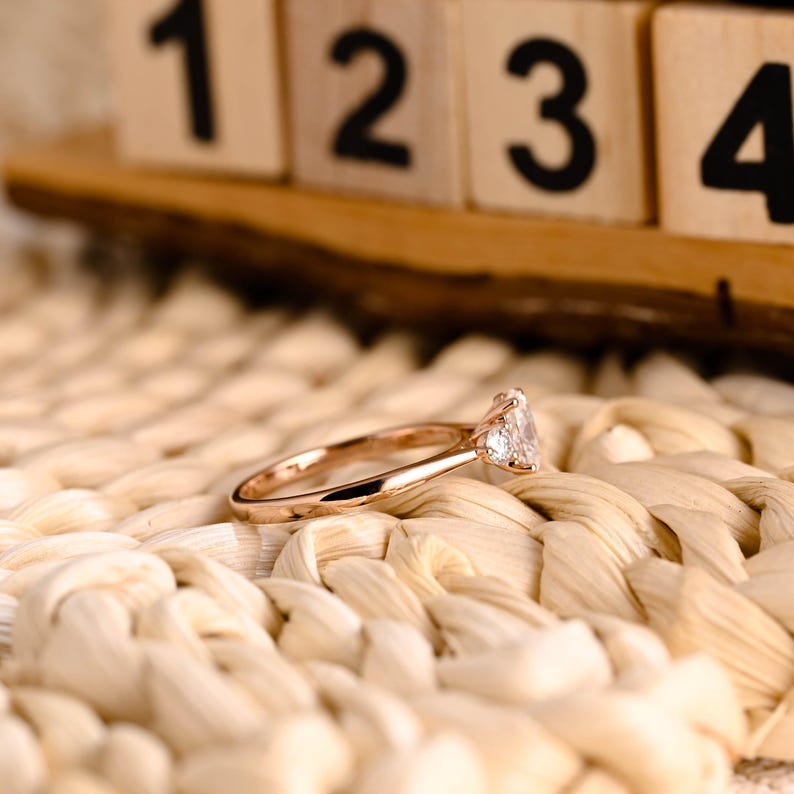 Marquise Cut Cluster Styled Lab Grown Diamond Engagement Ring