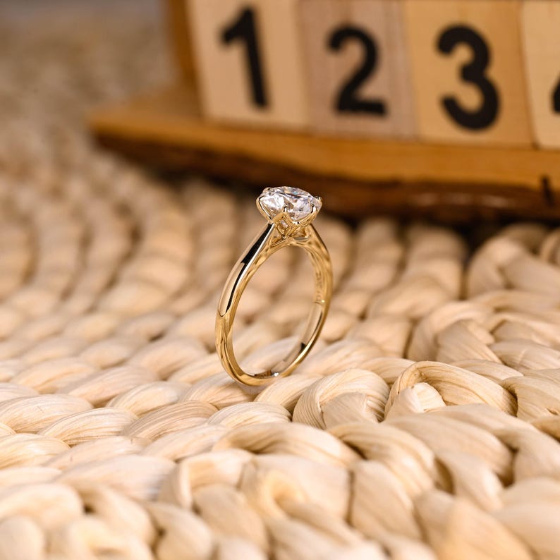 Marquise Cut Cluster Styled Lab Grown Diamond Engagement Ring