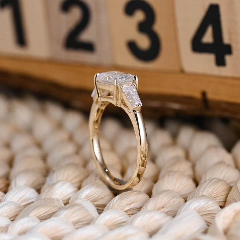 Marquise Cut Cluster Styled Lab Grown Diamond Engagement Ring