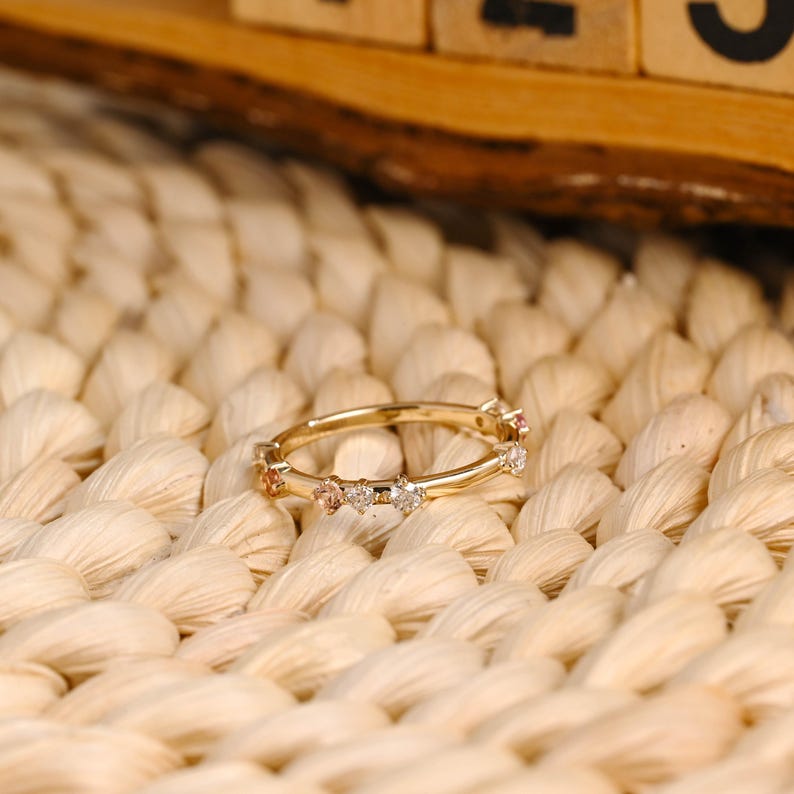 Marquise Cut Cluster Styled Lab Grown Wedding Band